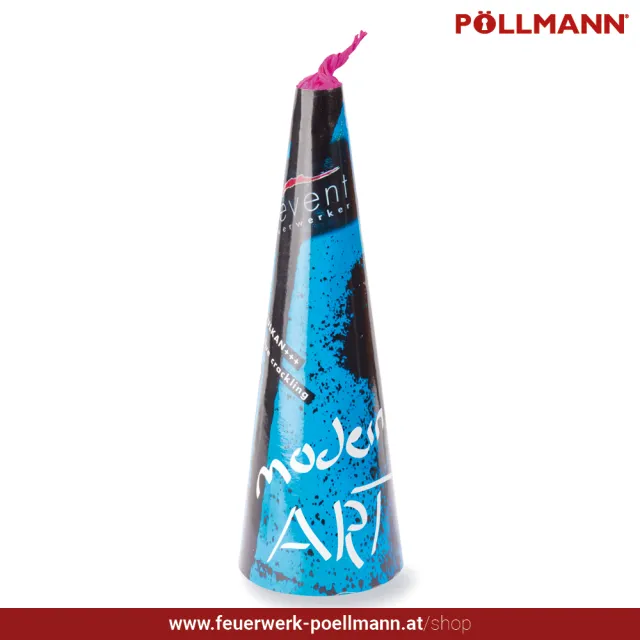 modern art Chrys nach blau mit Crackling