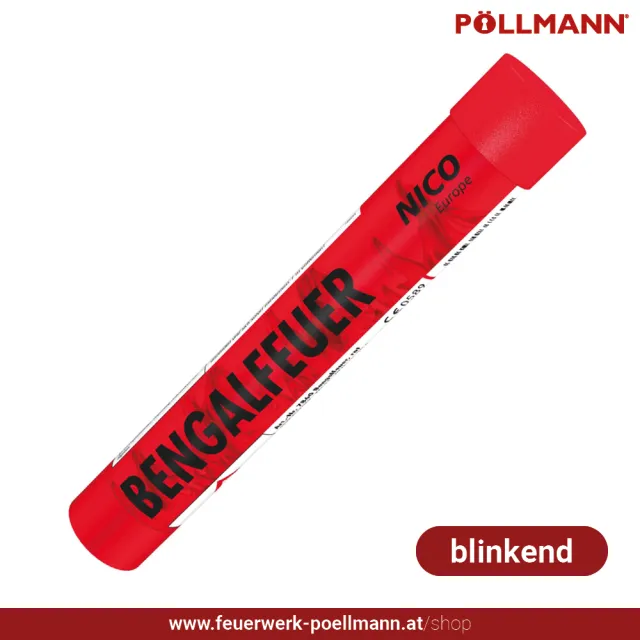 Bengalfeuer F1 rot-blink